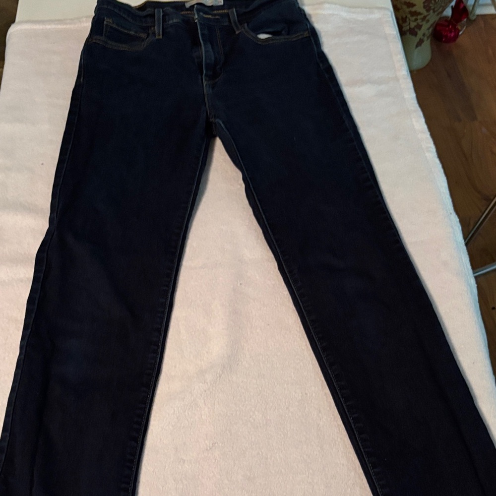 Levi's Women's Dark Indigo Straight-Leg Jeans